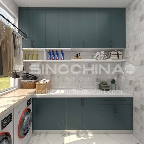Modern style simple design high density board blister laundry room cabinet GF-020